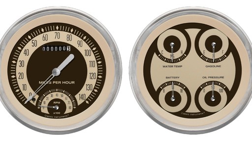 Nostalgia VT 4 5/8" Speedtachular Speedo/Tachometer